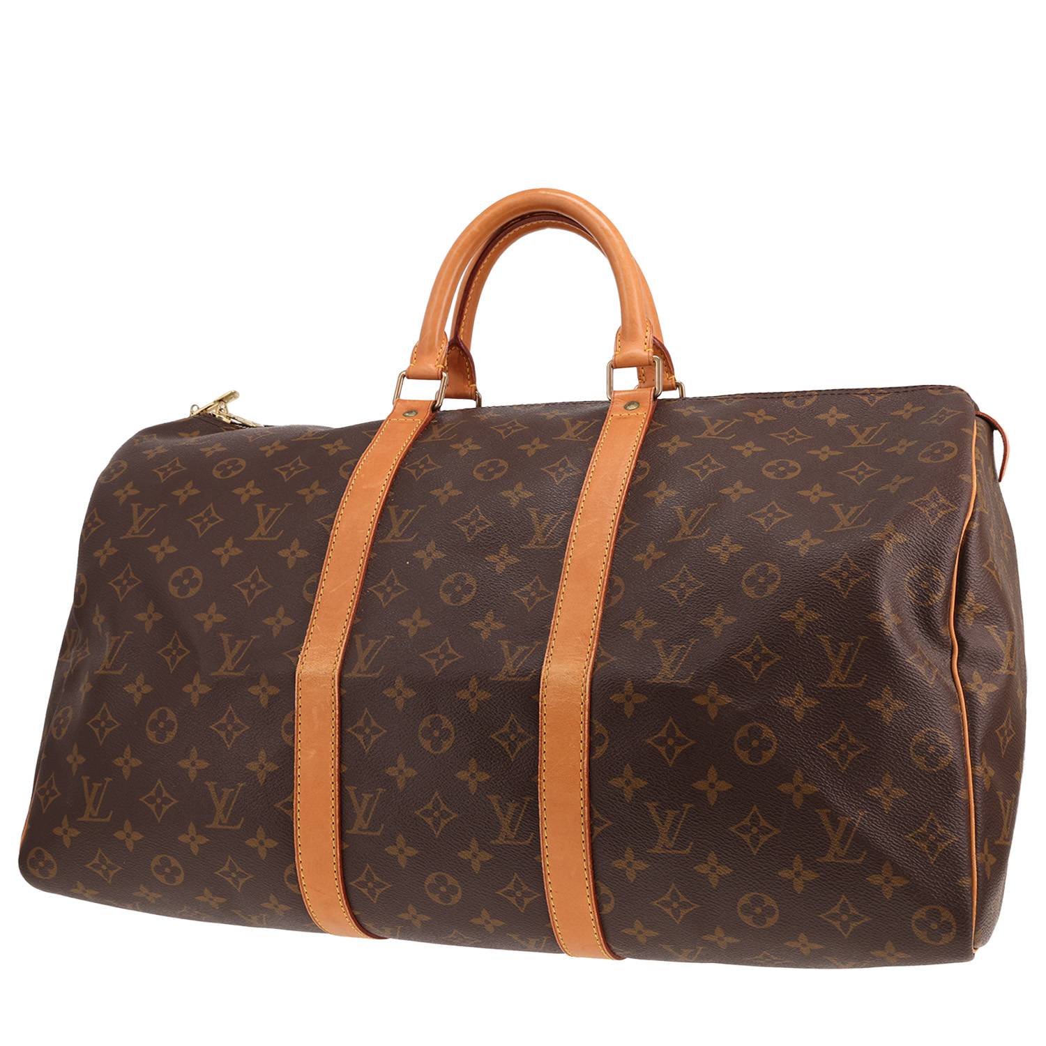 Sac Keepall 50 Louis Vuitton Monogram Marron 1995 Occasion