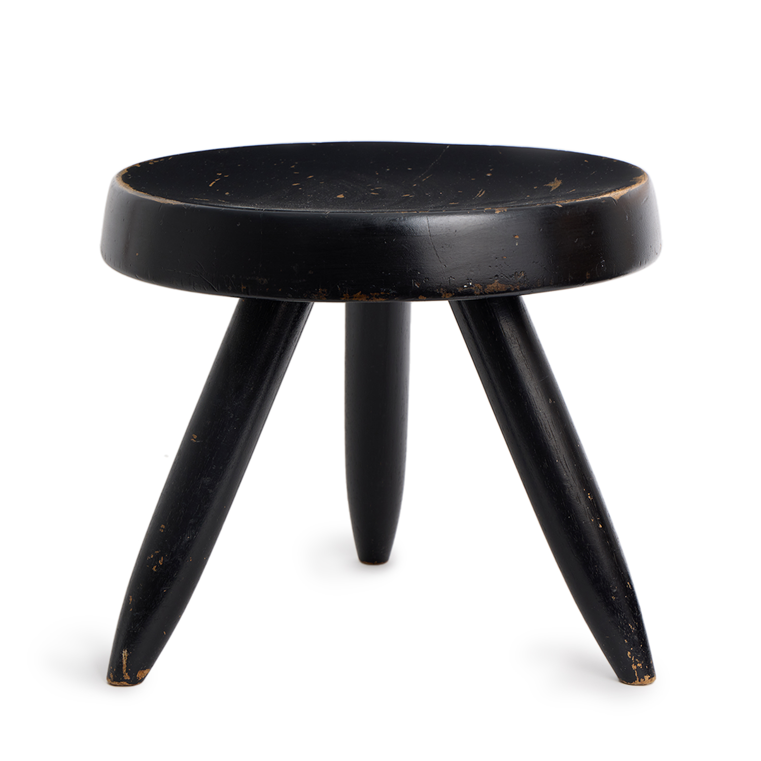 Tabouret bas tripode 'Berger' - le modèle créé en 1953 - Detail D1