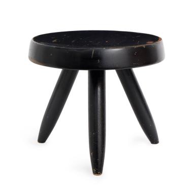 Tabouret bas tripode 'Berger' - le modèle créé en 1953