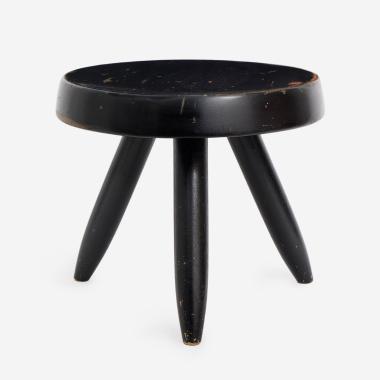 Tabouret bas tripode 'Berger' - le modèle créé en 1953