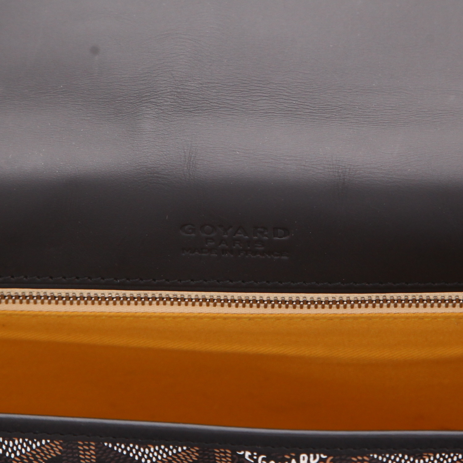 Goyard Belvedère shoulder bag in black Goyardine canvas and black leather - Detail D2
