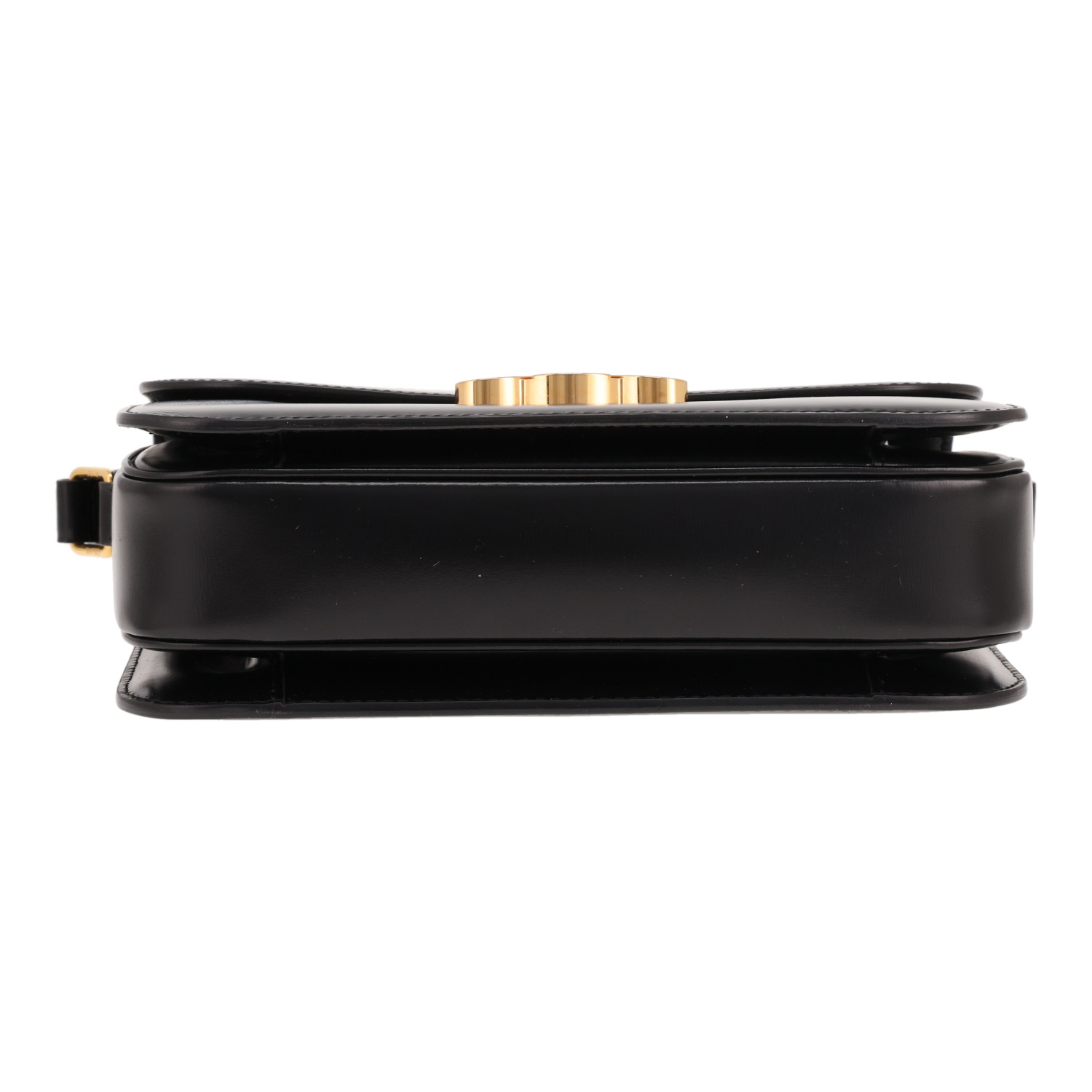 Sac bandoulière Celine  Triomphe en cuir noir - Detail D1