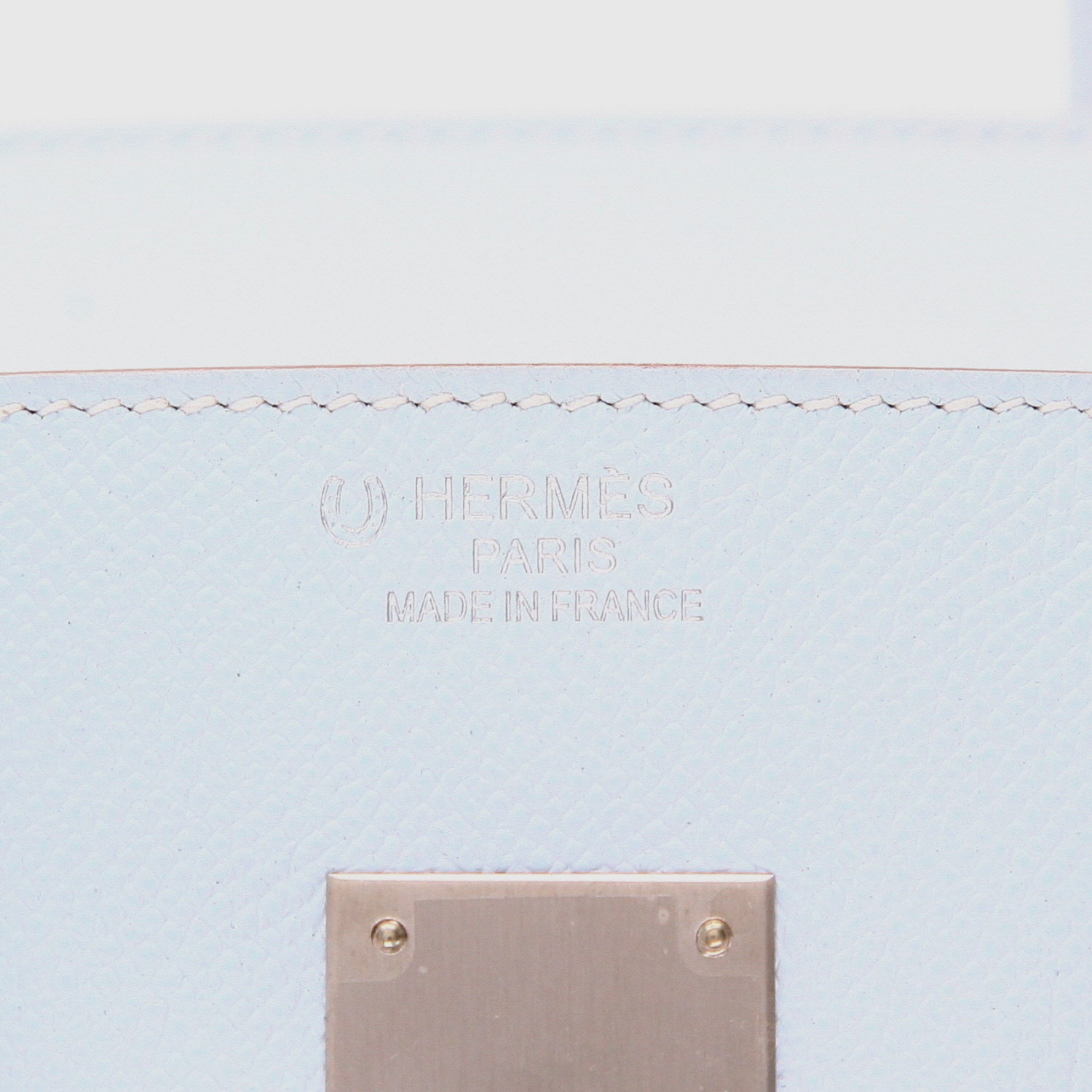 Borsa Hermès Birkin da 35 cm in pelle Epsom Bleu Brume - Detail D2