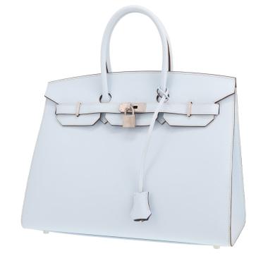 Sac à main Hermès  Birkin 35 cm en cuir epsom Bleu Brume