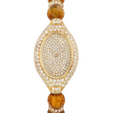 Vacheron Constantin Vintage watch in yellow gold with diamonds, circa 1970
