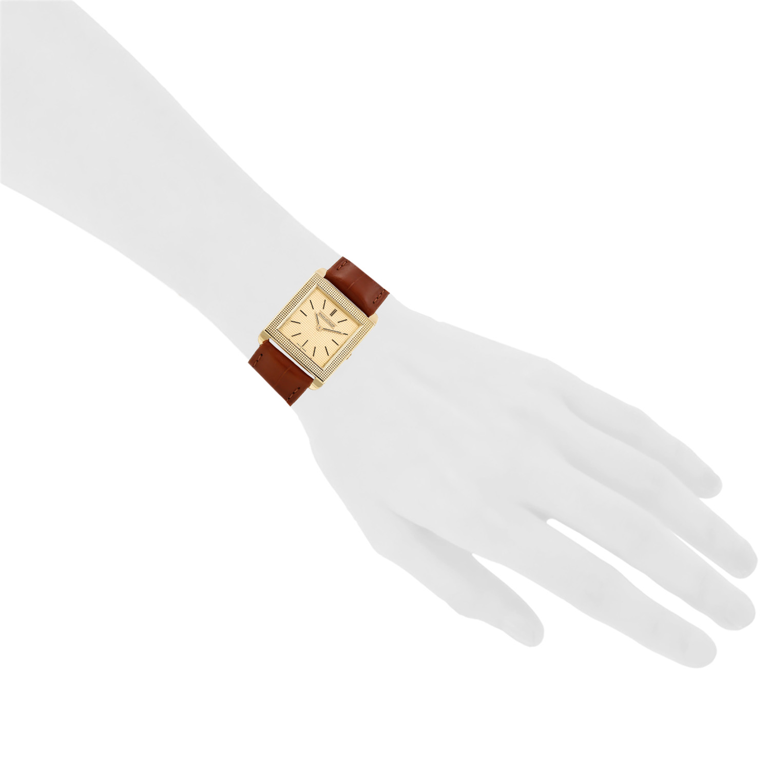 Vintage Jaeger-LeCoultre watch in yellow gold, circa 1970 - Detail D1