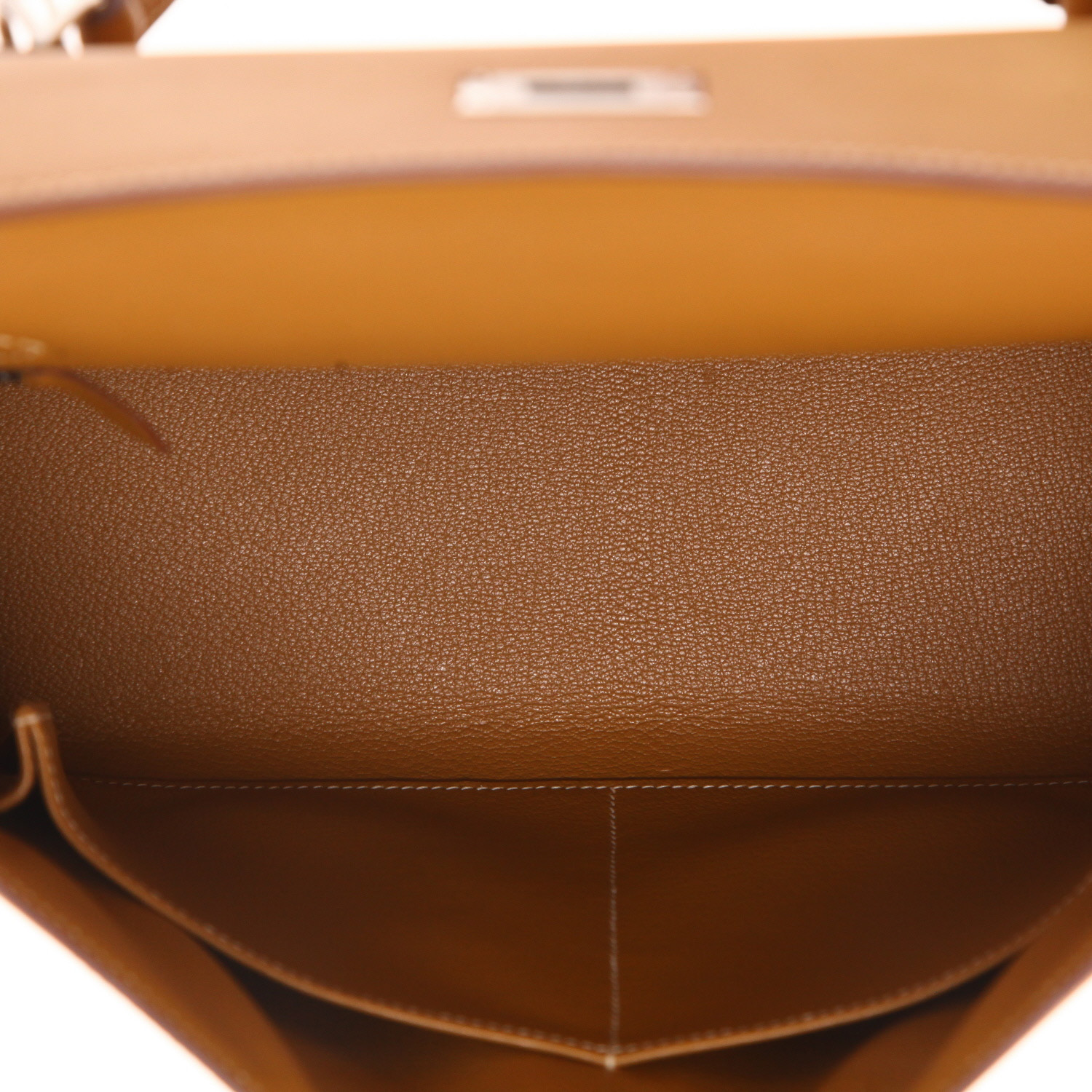 Hermès Kelly 32 cm handbag in Natural Sable Butler leather - Detail D3