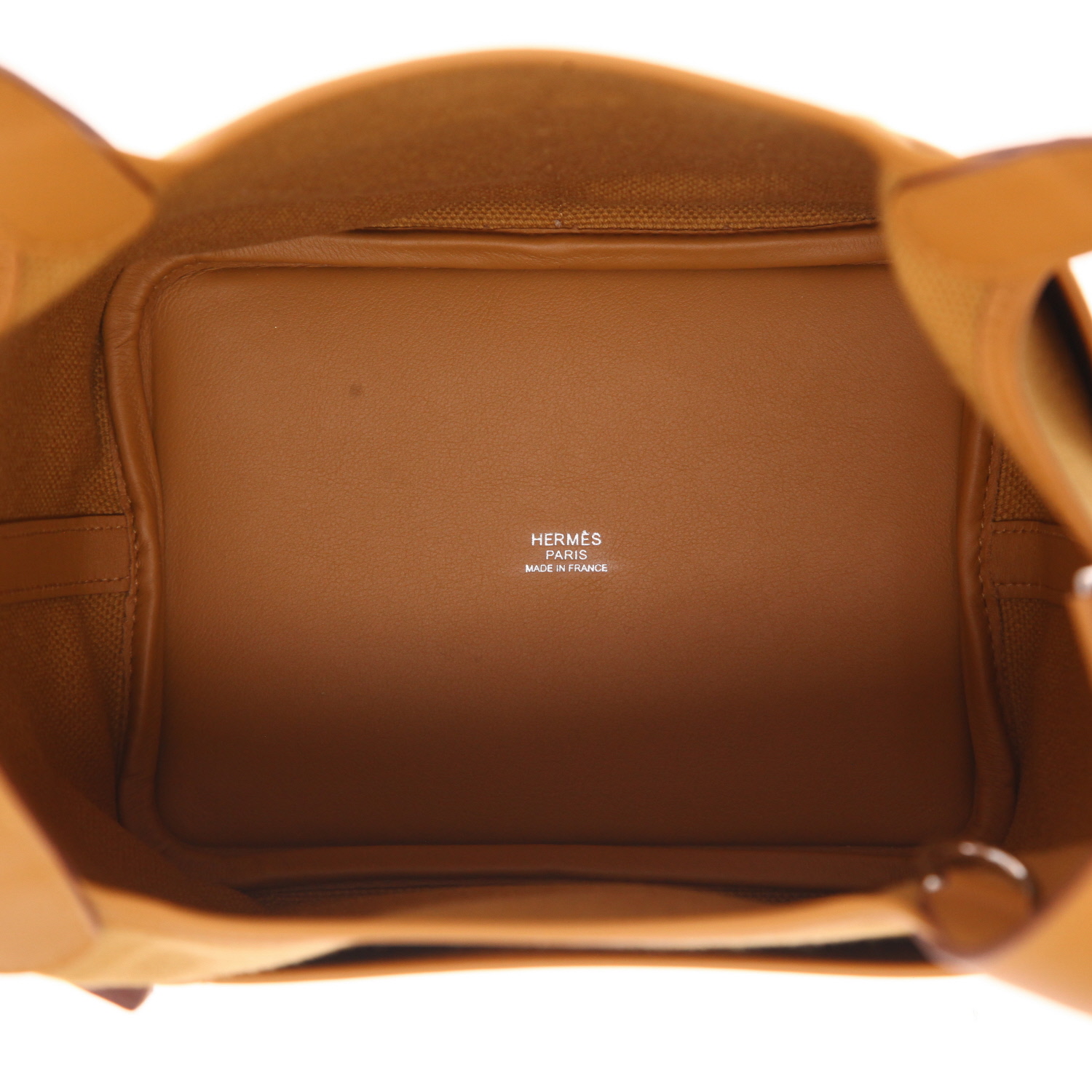 Hermès Picotin Cargo handbag in Sesame beige canvas and Sesame beige leather - Detail D3