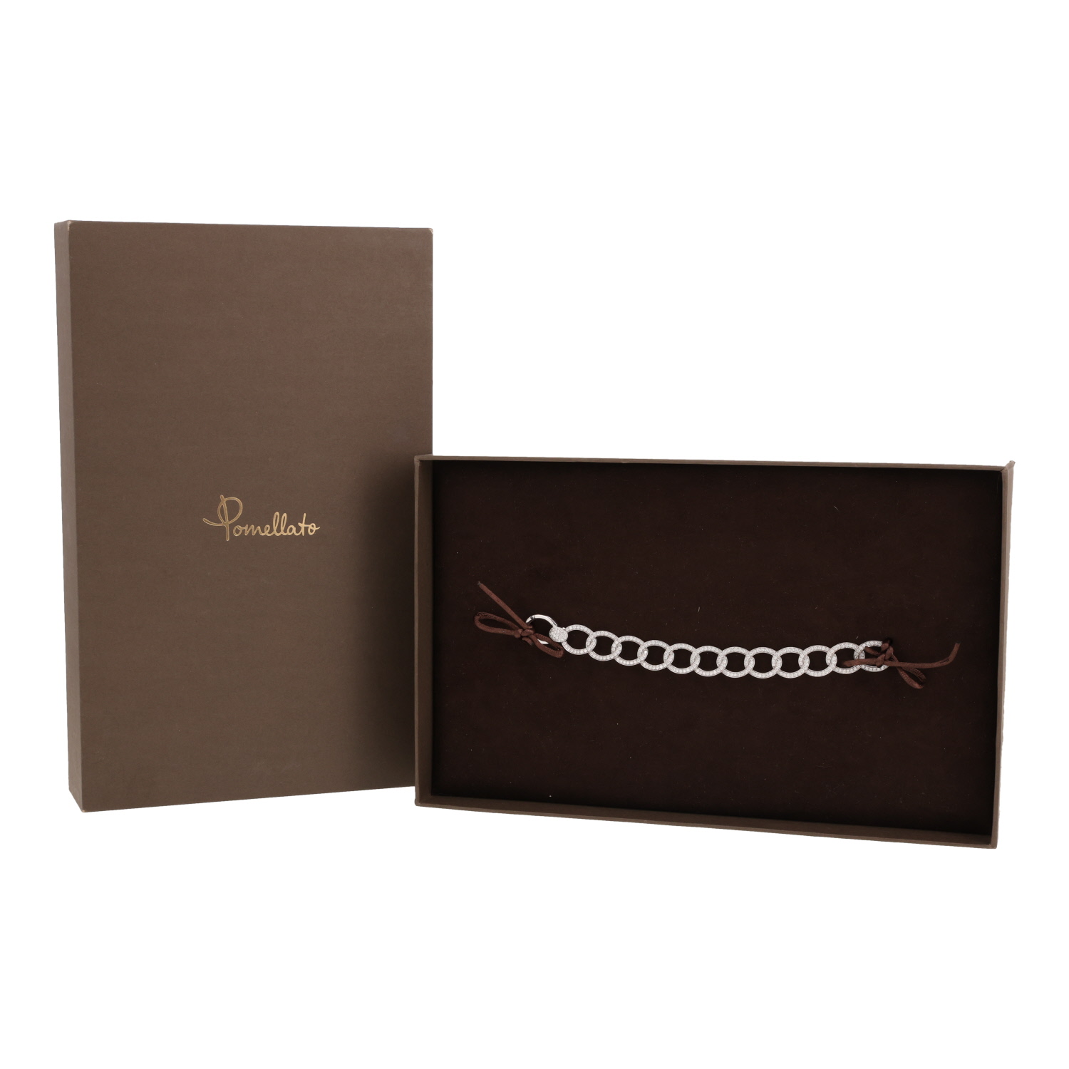 Pulsera Pomellato Brera de oro blanco y diamantes