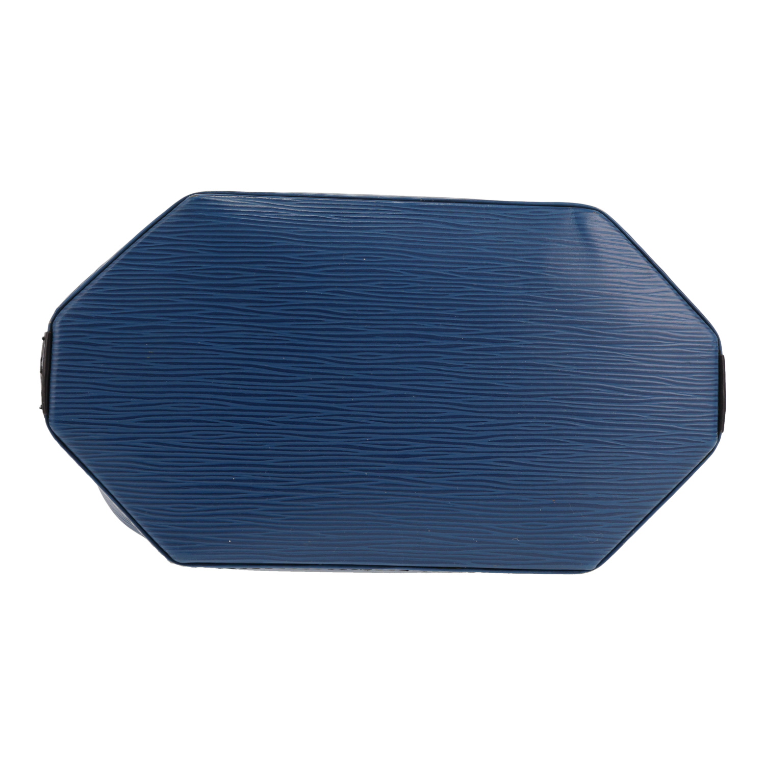 Borsa Louis Vuitton  Bucket in pelle Épi blu e nera - Detail D1