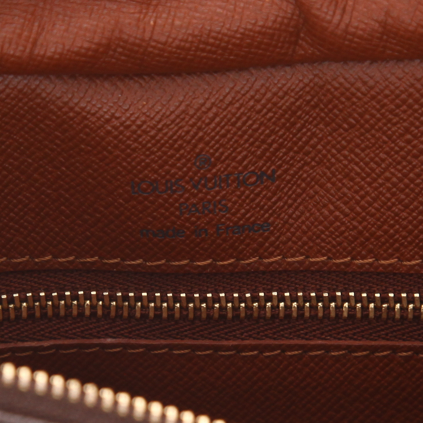 Sac à main Louis Vuitton  Boulogne en toile monogram marron et cuir naturel - Detail D2