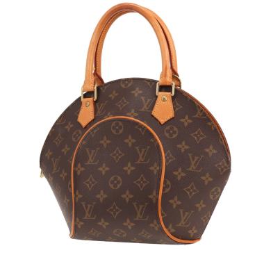 Sac à main Louis Vuitton  Ellipse en toile monogram marron et cuir naturel