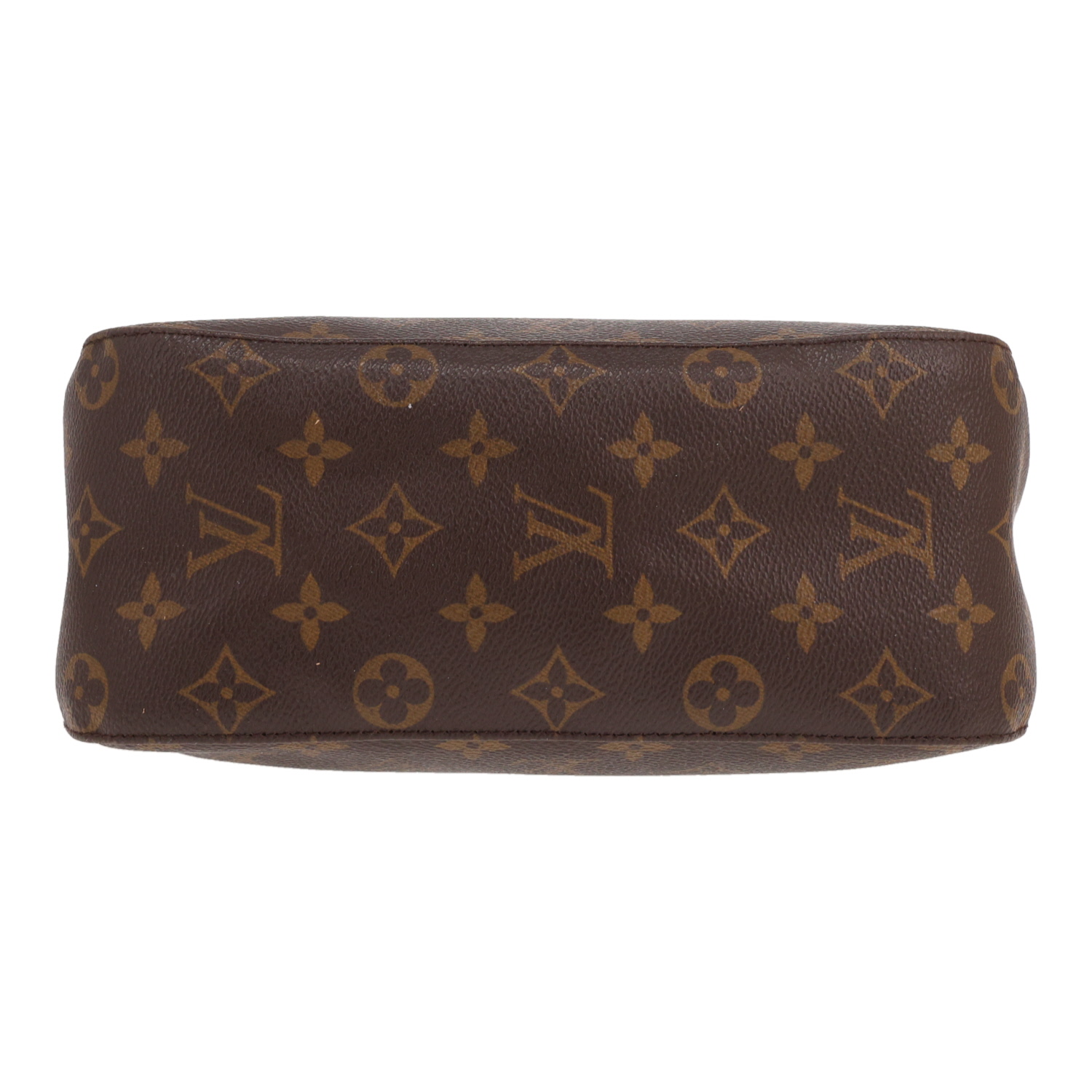 Borsa Louis Vuitton Looping in tela Monogram e pelle naturale - Detail D1