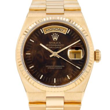 Montre Rolex Oysterquartz Day Date en or jaune Ref: Rolex - 19018  Vers 1986