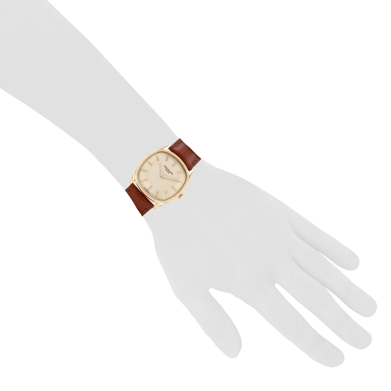 Patek Philippe Golden Ellipse watch in yellow gold, Ref: Patek Philippe - 3844, circa 1980 - Detail D1