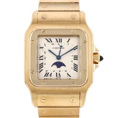 Cartier Santos Galbée watch, medium size, in yellow gold. Ref: Cartier - 819901. Circa 1990