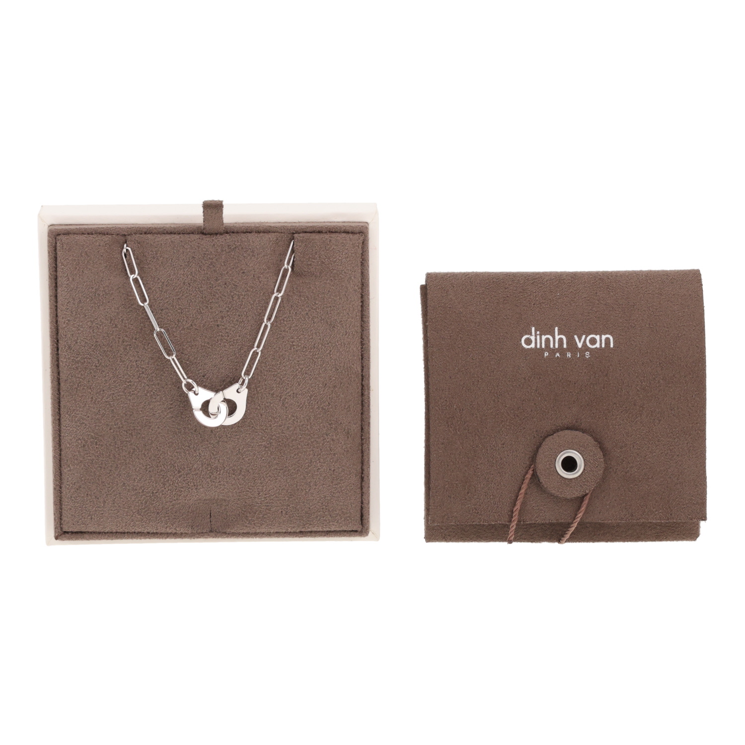 Collar «Dinh Van Menottes R12» en oro blanco - Detail D2