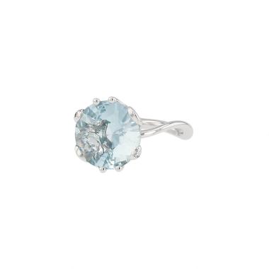 Dior Oui ring in white gold, aquamarine and diamonds