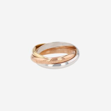 Bague Cartier Trinity "les Must de Cartier" moyen modèle en 3 ors