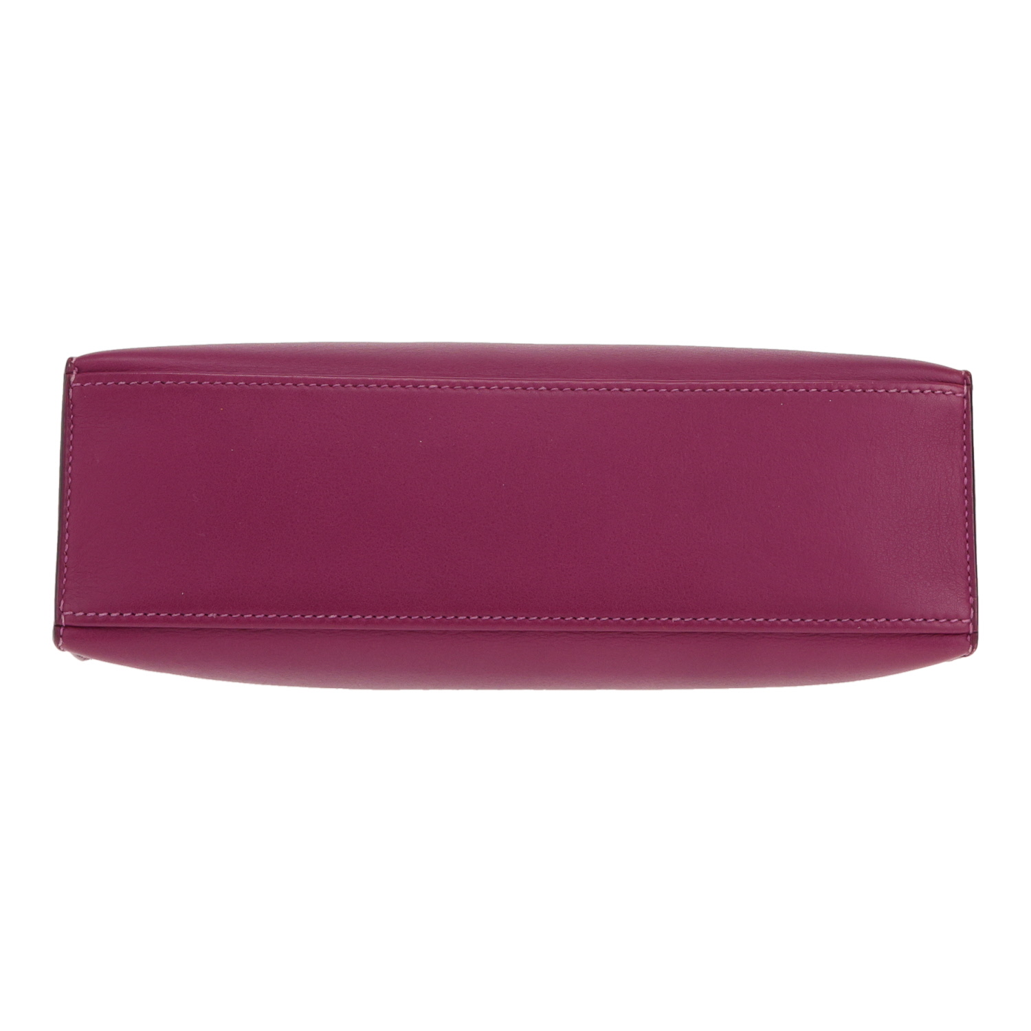 Borsa Hermès Kelly - Pochette in pelle Swift viola Anemone - Detail D1