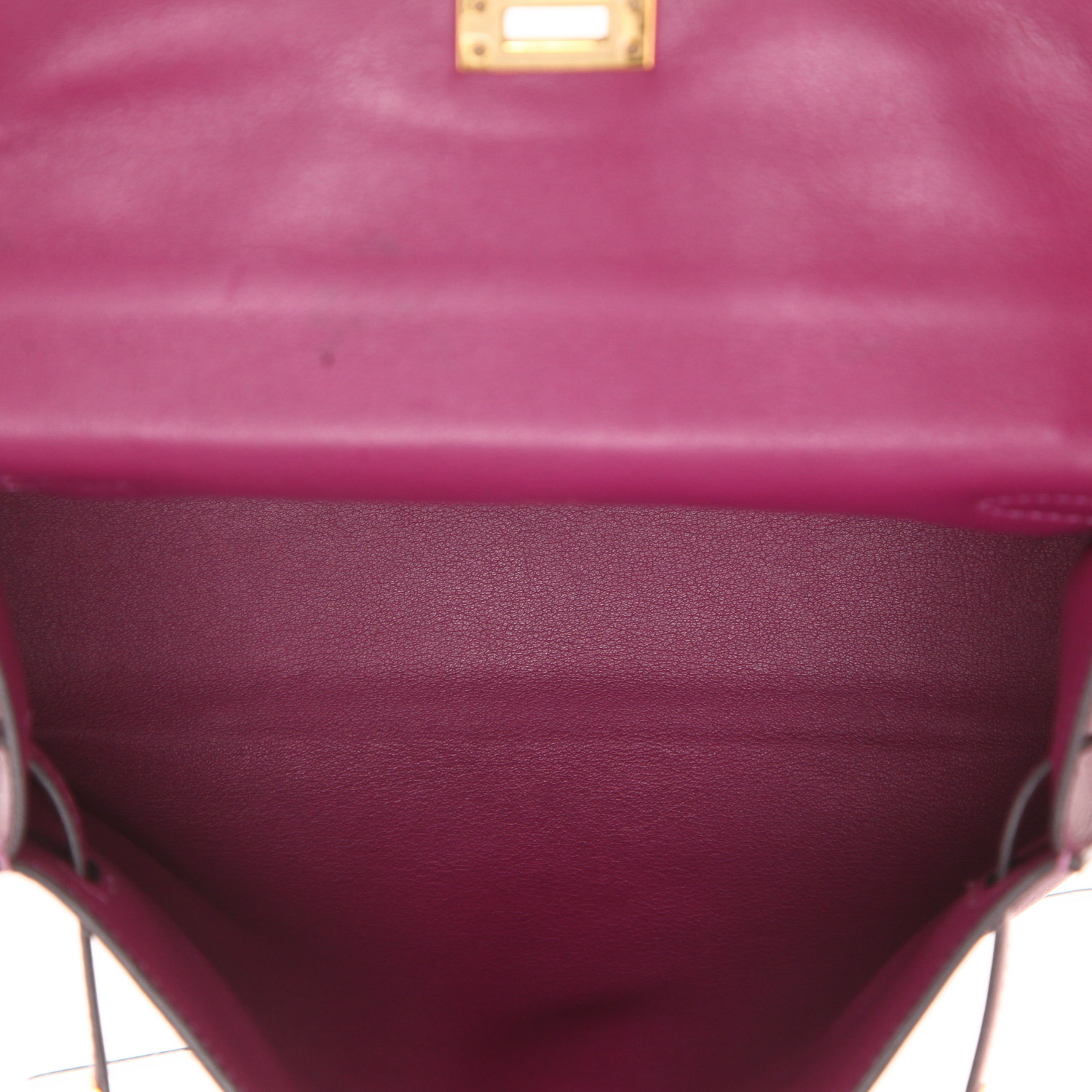 Hermès Kelly Clutch – Anemone purple Swift leather clutch - Detail D3