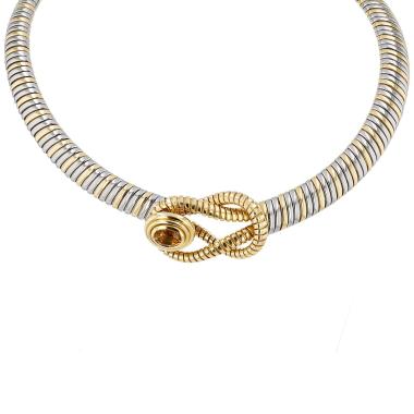 Cartier necklace in yellow gold, steel and citrine