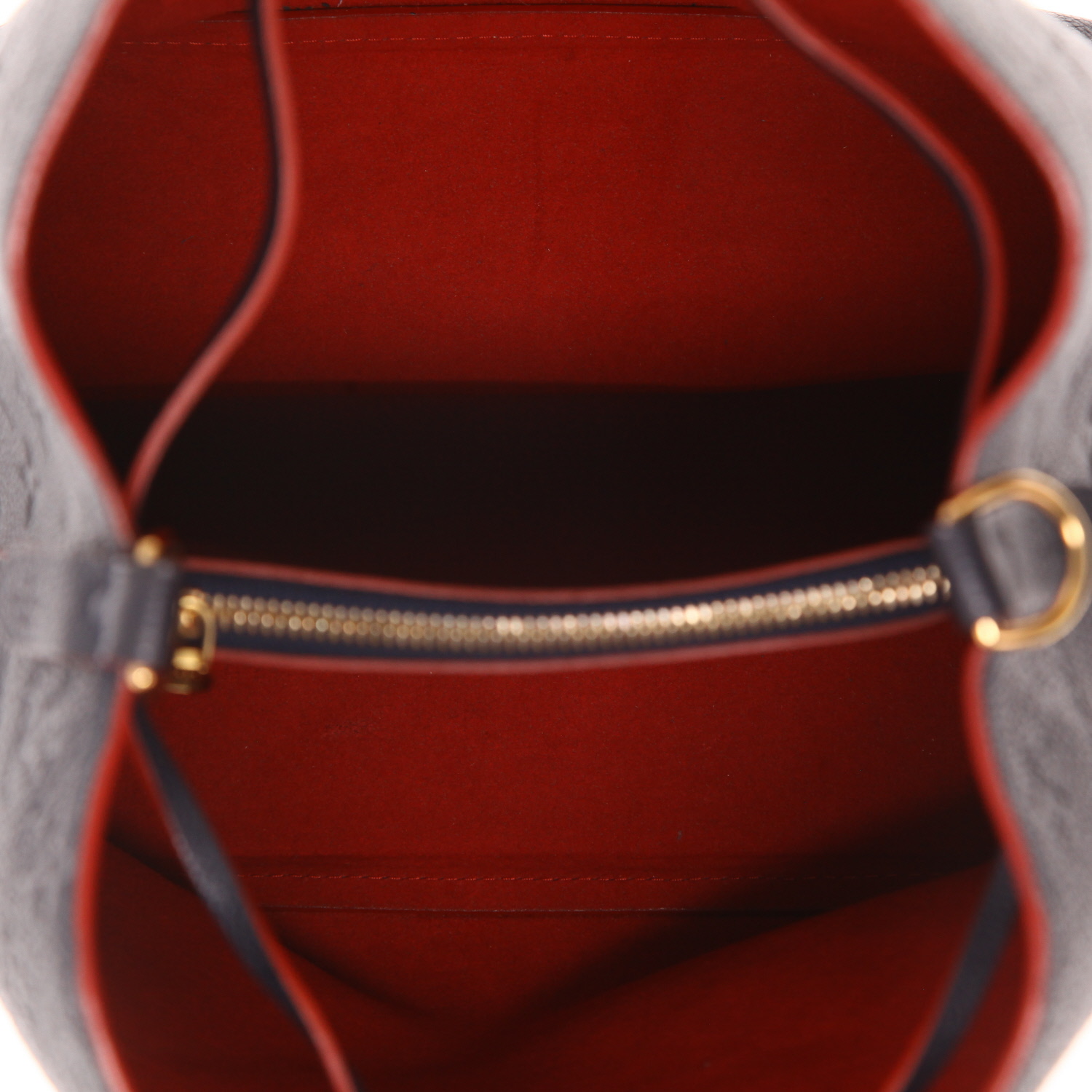 Sac à main Louis Vuitton  NéoNoé en cuir monogram empreinte bleu-marine - Detail D3