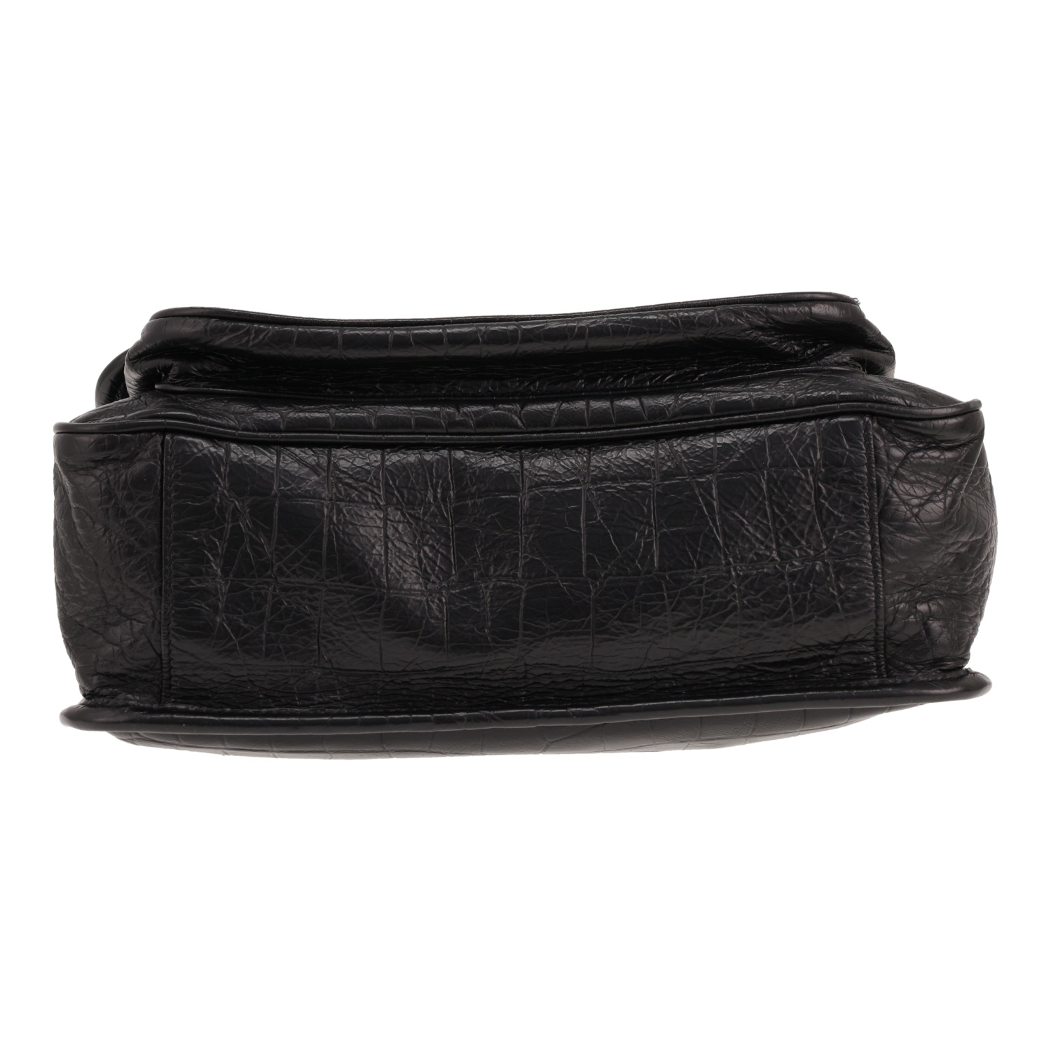 Saint Laurent Niki shoulder bag in black leather - Detail D1