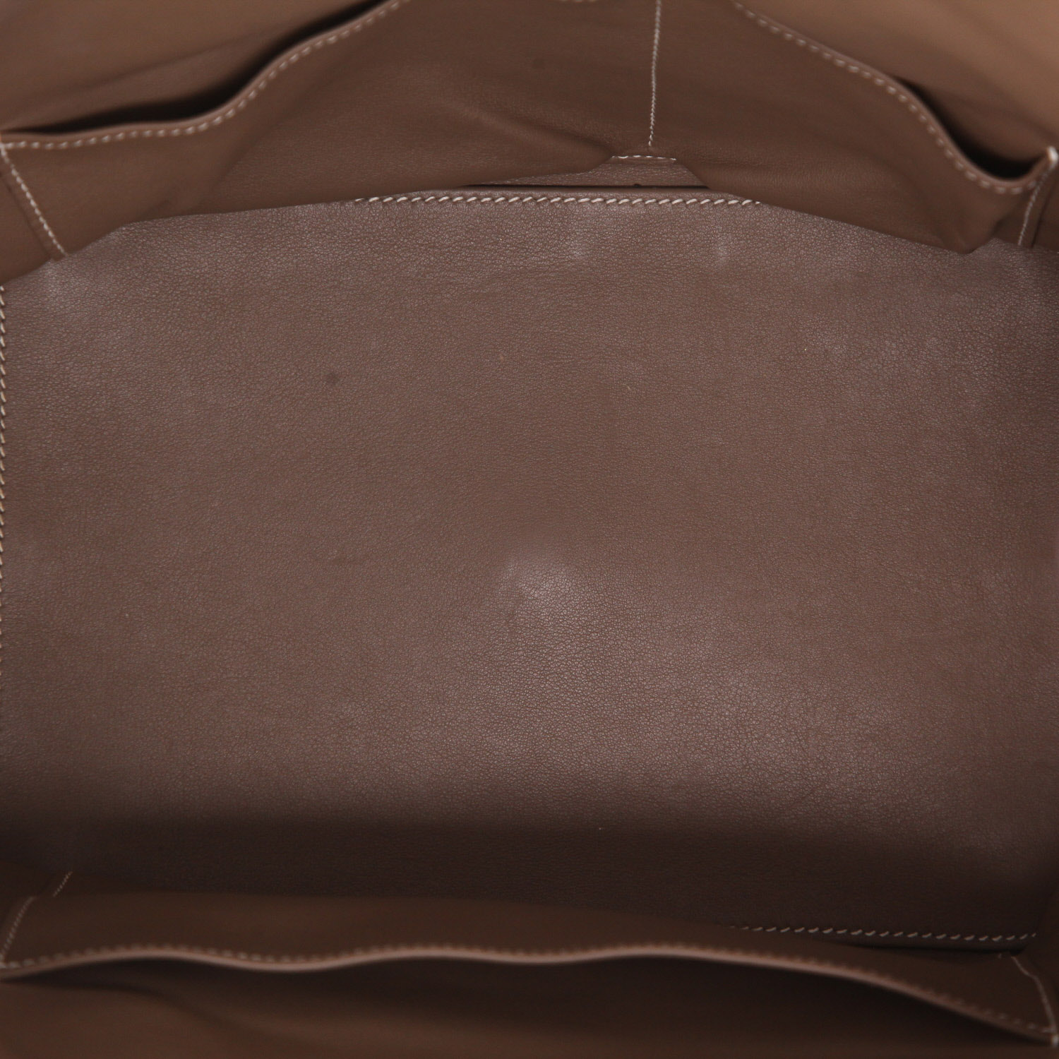 Sac à main Hermès  Tool Box en cuir Swift étoupe - Detail D3
