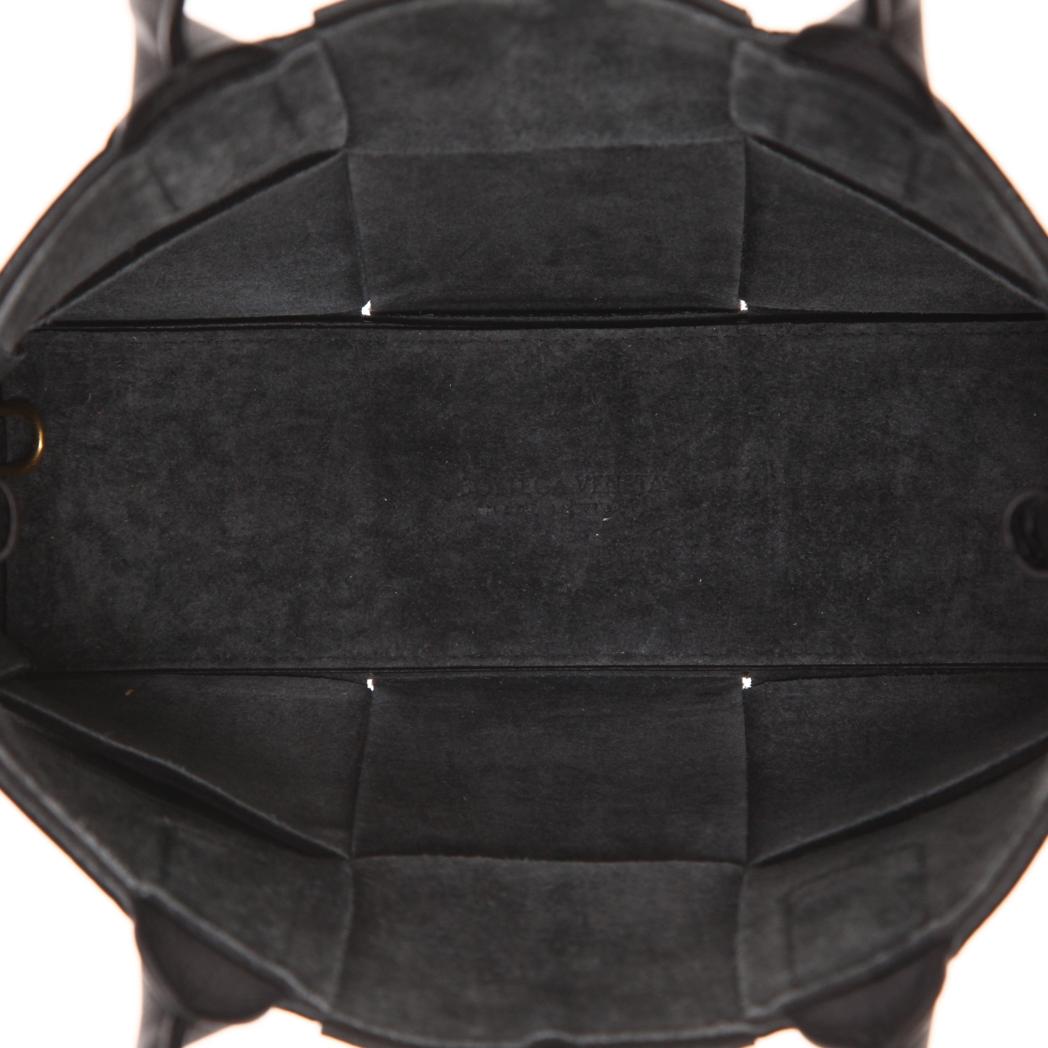 Bottega Veneta Arco mini tote bag in Noir intrecciato leather - Detail D3