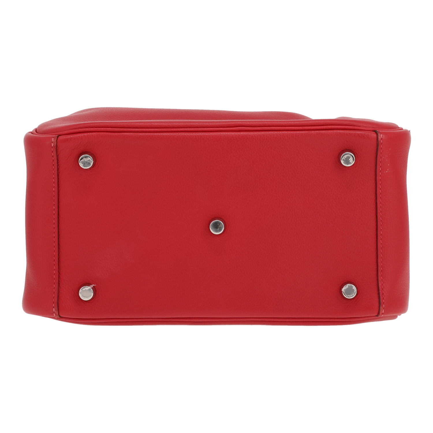 Borsa Hermès Lindy da 26 cm in pelle Evercolor rossa - Detail D1