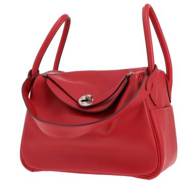 Sac à main Hermès  Lindy 26 cm en cuir Evercolor rouge