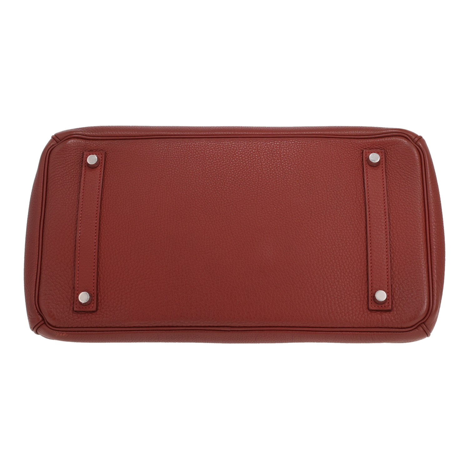 Sac à main Hermès  Birkin 35 cm en cuir togo rouge H - Detail D1
