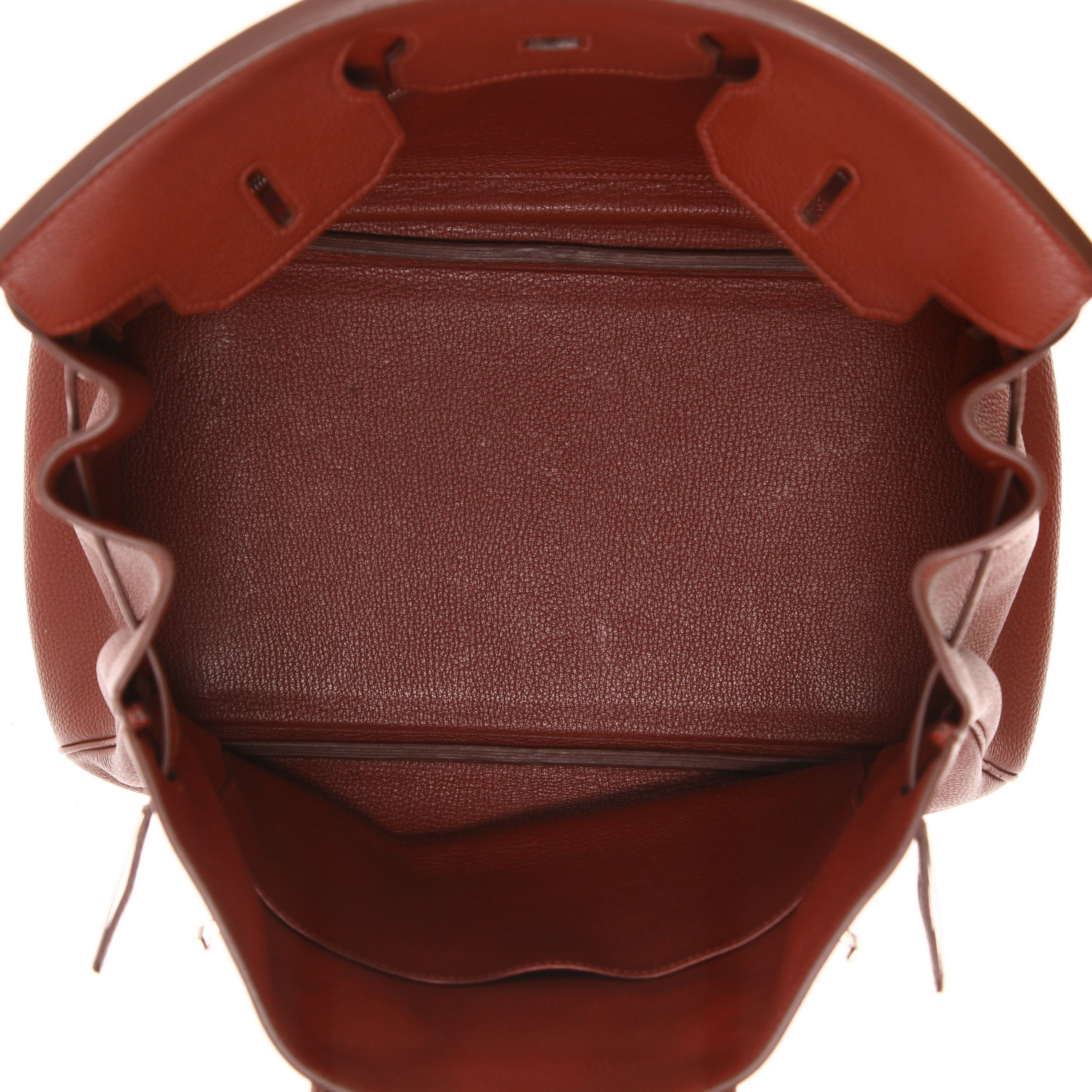 Bolso Hermès Birkin de 35 cm, de piel Togo roja H - Detail D3