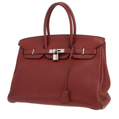Borsa Hermès Birkin da 35 cm in pelle Togo rossa H