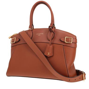 Sac à main Louis Vuitton  Lockit en cuir grainé marron