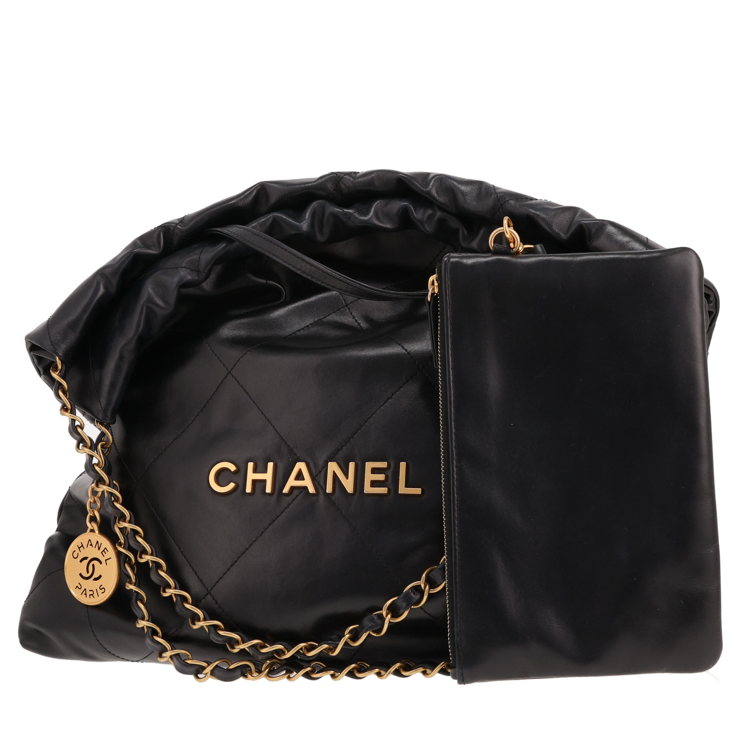 Borsa Chanel 22 in pelle nera - Detail D4