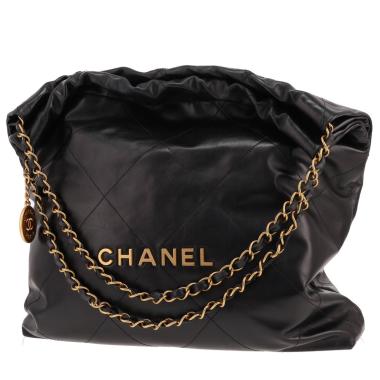 Sac à main Chanel  22 en cuir noir