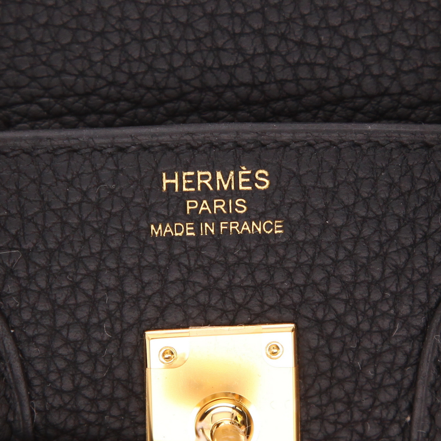 Borsa Hermès Birkin da 25 cm in pelle Togo nera - Detail D2