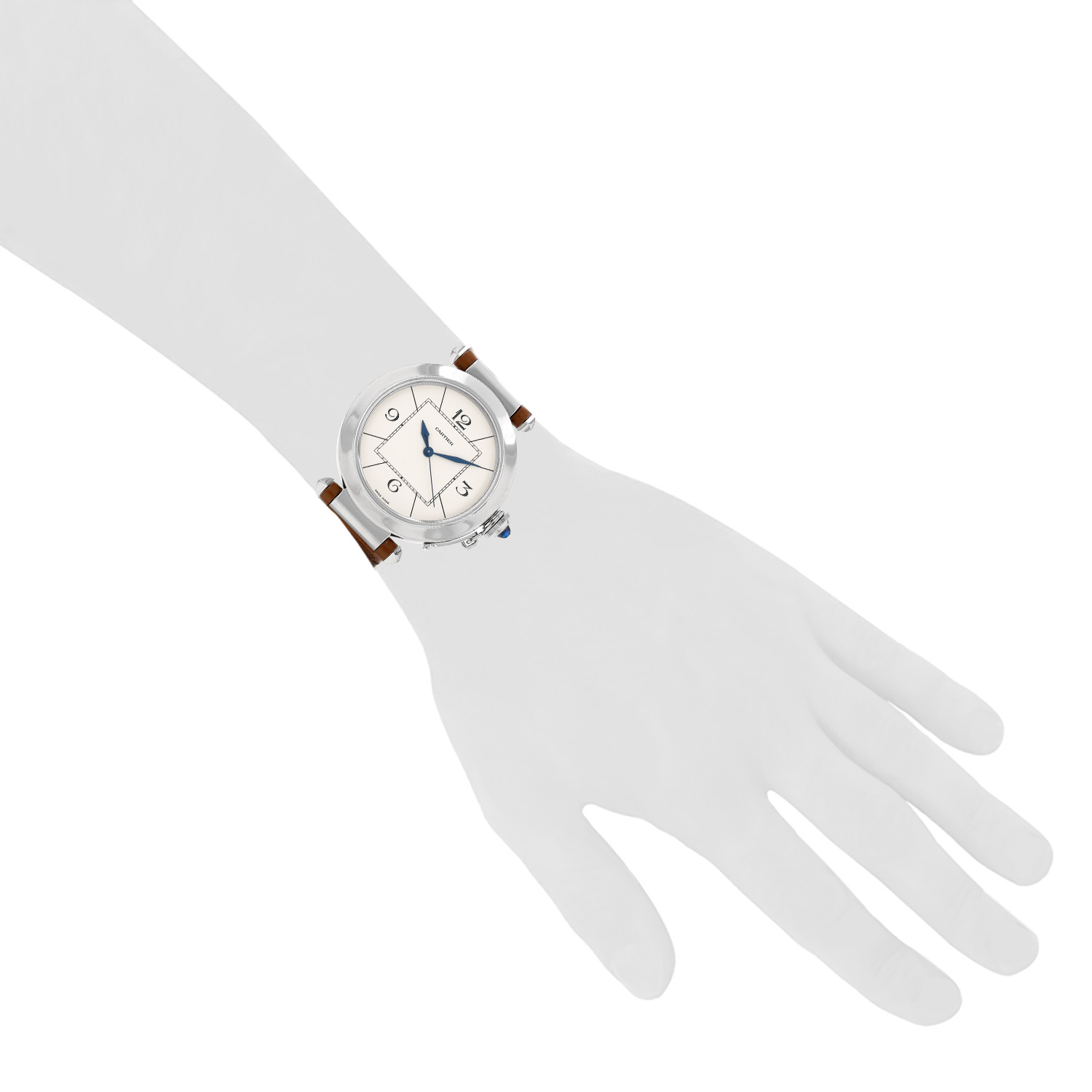 Montre Cartier Pasha en acier Ref: Cartier - 2730  Vers 2000 - Detail D1