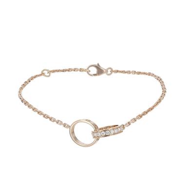 Bracciale Cartier Love in oro rosa e diamanti
