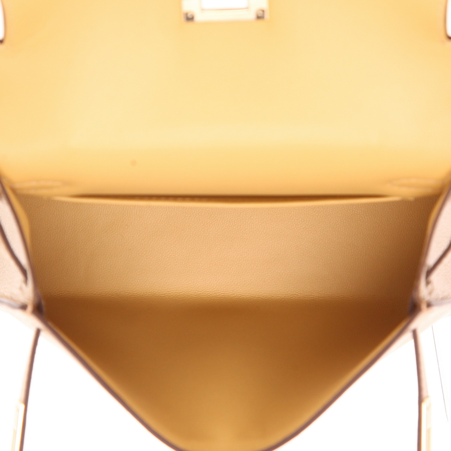 Borsa a tracolla Hermès  Kelly 20 cm in capra dorata - Detail D3