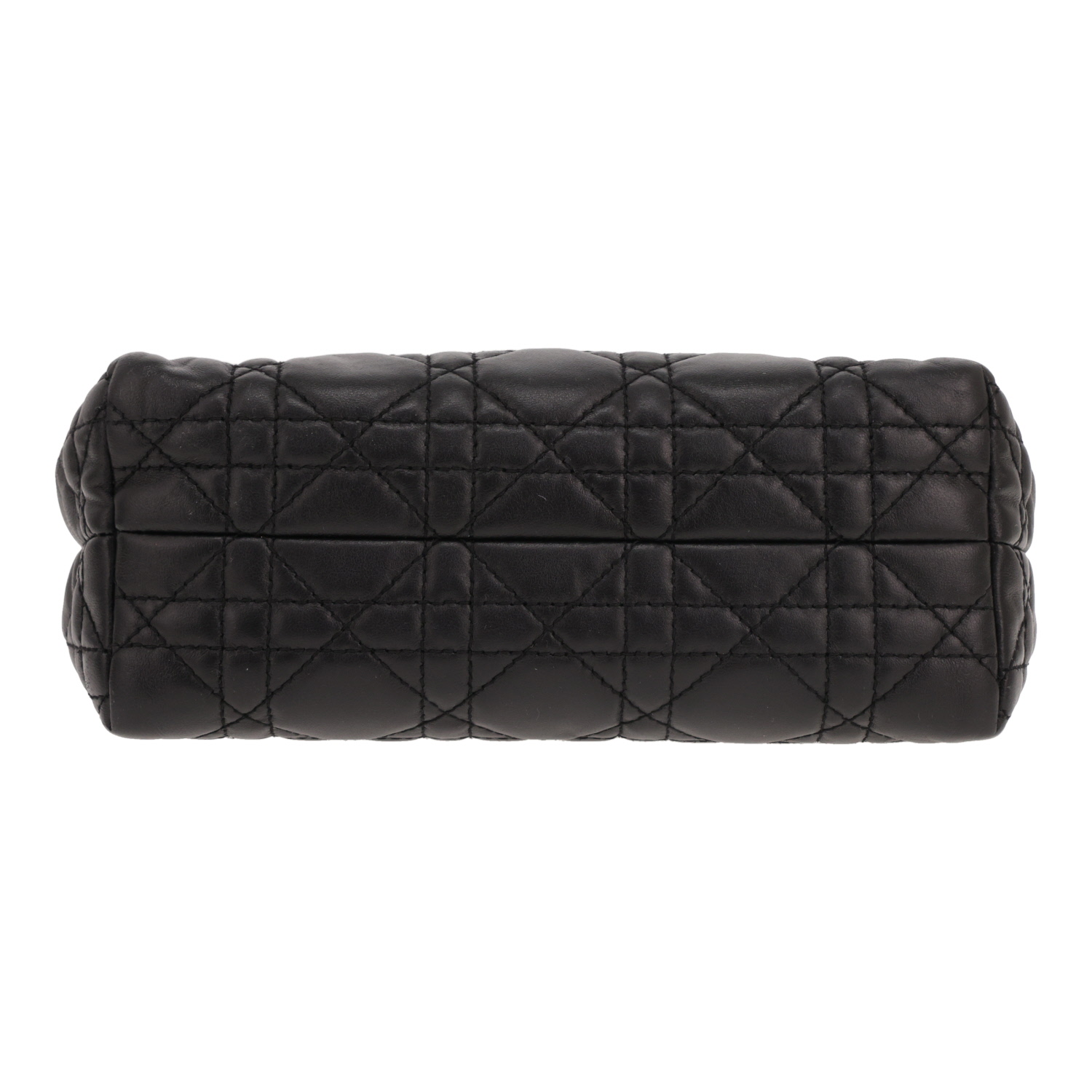 Borsa Dior  Top Handle Dior Jolie mini  in pelle cannage Noir - Detail D1