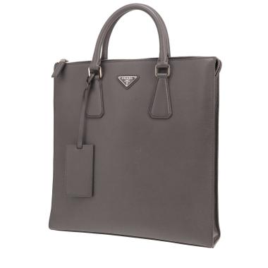 Prada handbag   in grey Saffiano leather