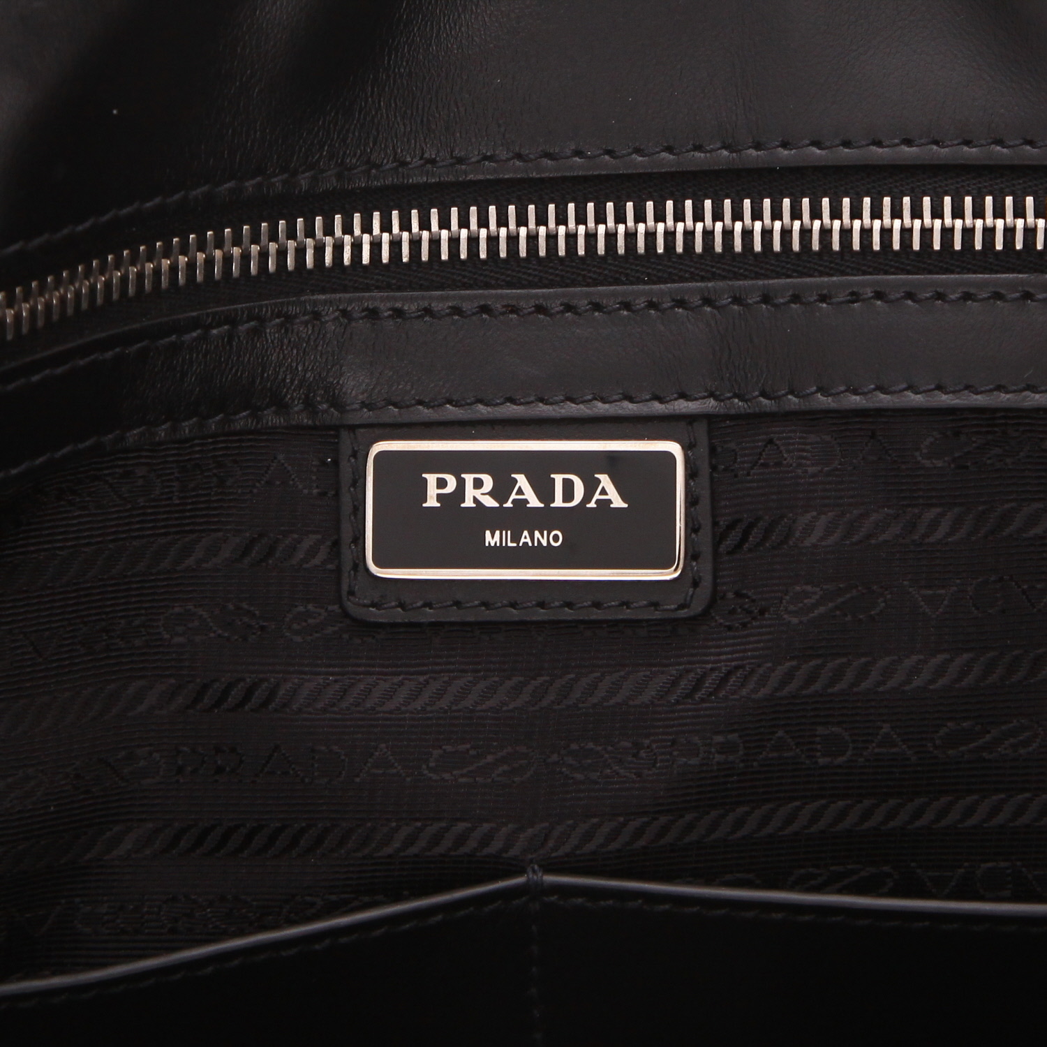 Borsa Prada   in pelle Saffiano nera - Detail D2
