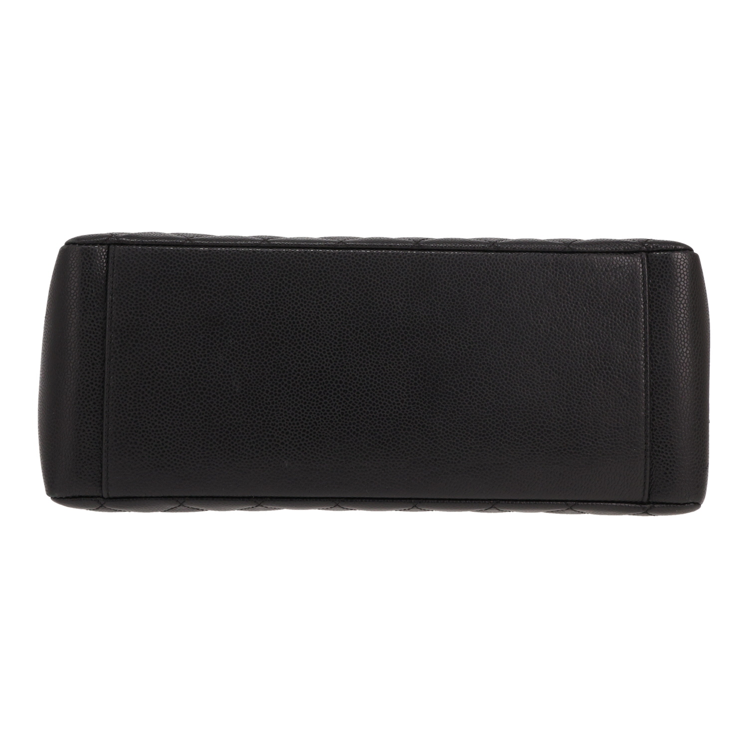 Bolso Chanel Shopping GST de piel granulada acolchada negra - Detail D1
