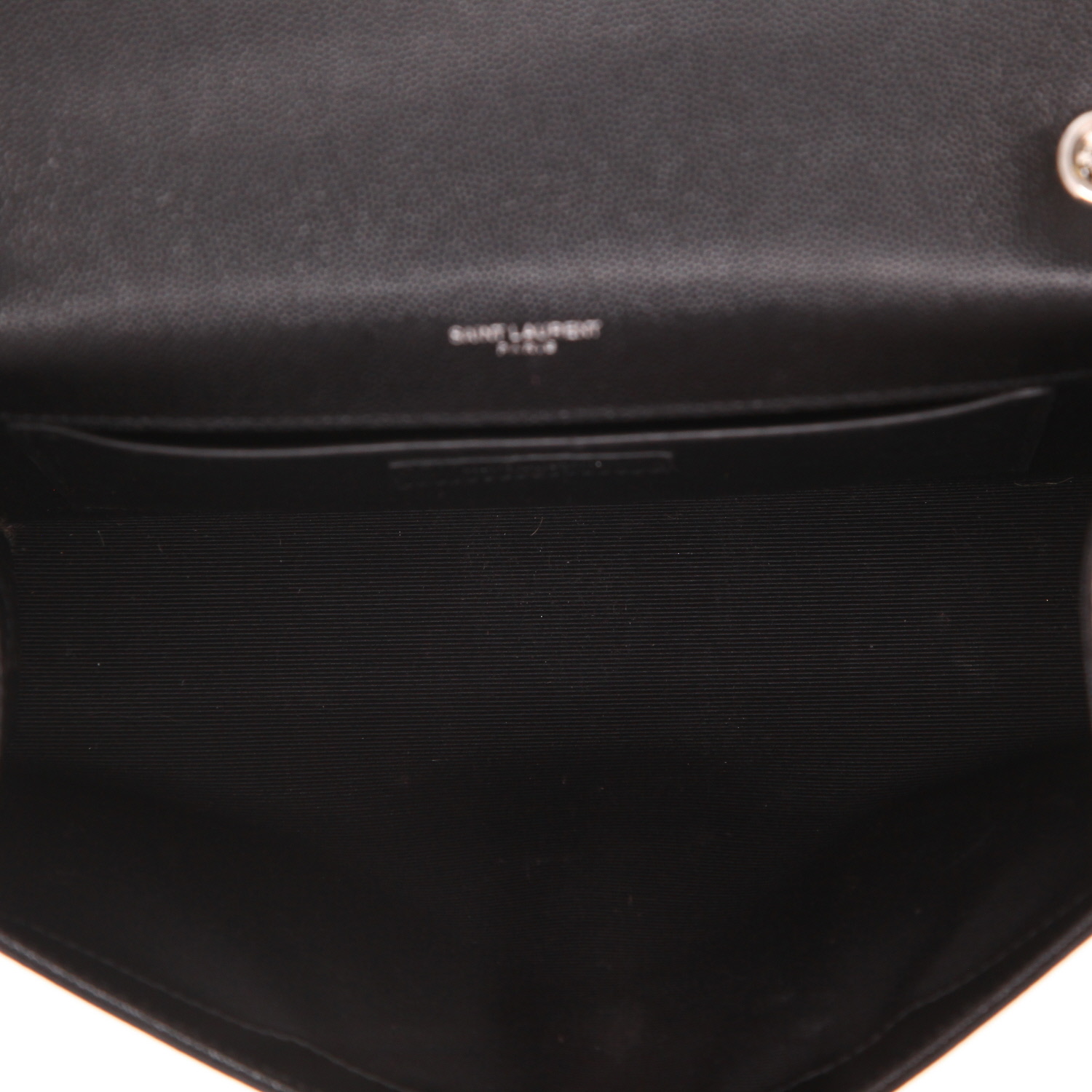 Bolso bandolera Saint Laurent «Kate» de piel granulada negra - Detail D3