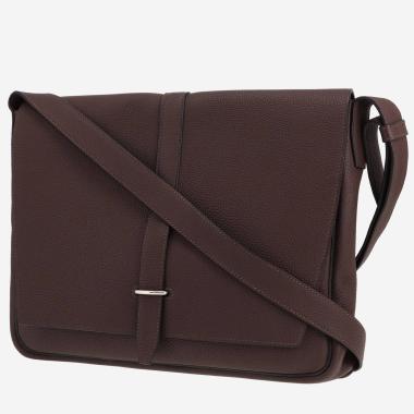 Sac bandoulière Hermès  Steve en cuir togo marron