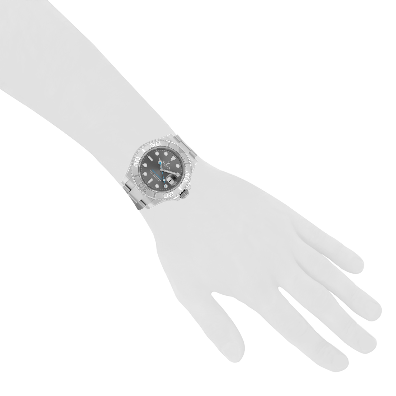 Rolex Yacht-Master watch in steel and platinum, Ref: Rolex - 126622  Circa 2020 - Detail D1
