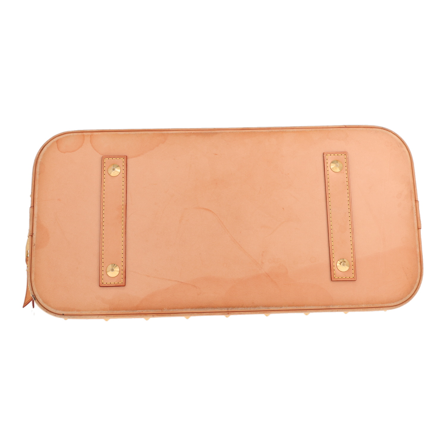 Borsa Louis Vuitton Alma in tela Monogram multicolore e pelle naturale - Detail D1